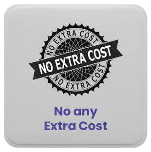 no any extra cost