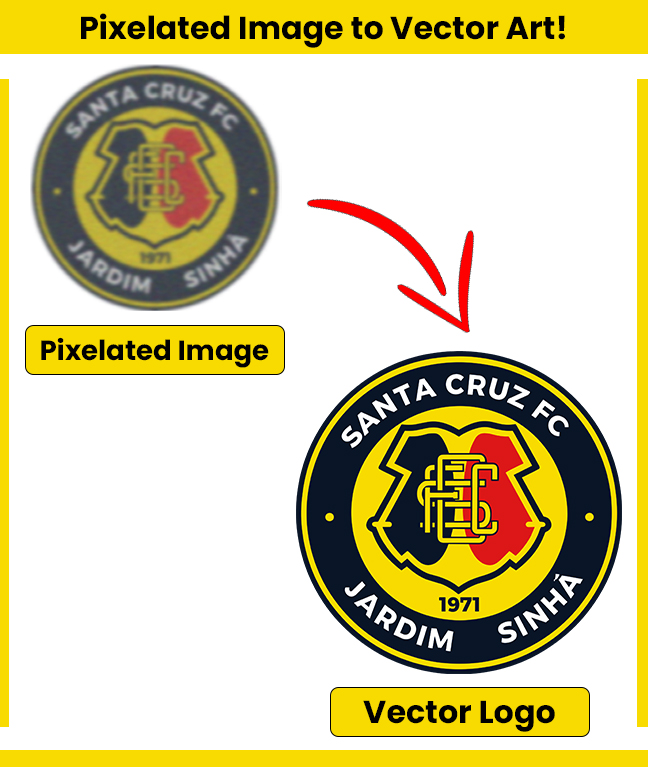 pixelated image to vector art 