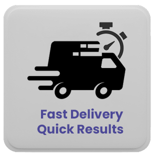 fast delivery, quick results